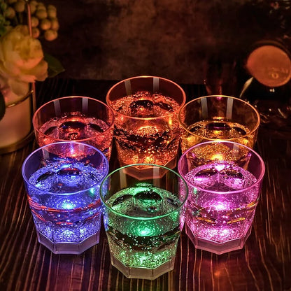 GlowSip - LED-lit wine glass set (6 pieces) Bowlift