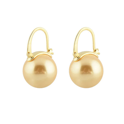 Skanto | Black Pearl Earrings Available in White Champagne Grey Gold and Black Pearl Dangle Earrings