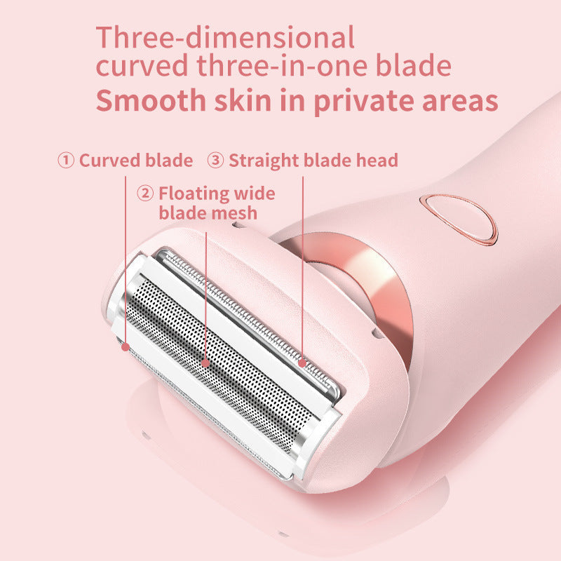 Sandsberg in 1 Hair Removal Epilator USB Rechargeable Trimmer Women's Body Shaver Face Leg Armpit Bikini Hand Pubic Hair Remover