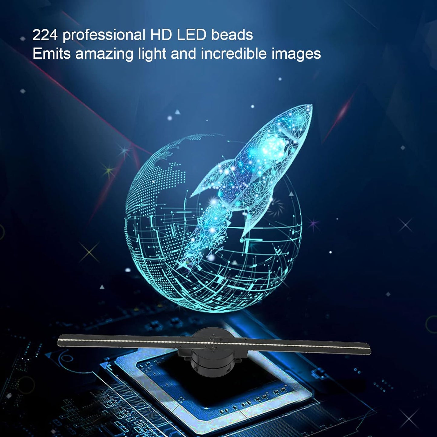 BowLift | 3D Hologram LED Fan Projector
