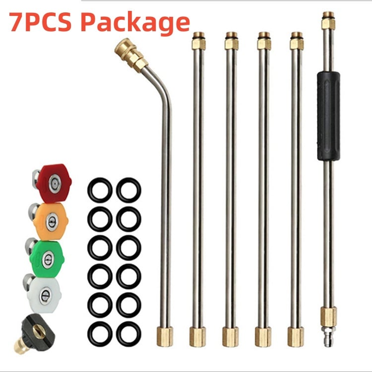 Skanto | 4000 PSI Telescopic Pressure Washer Wand Kit for Gutter, Roof, and Wall Cleaning