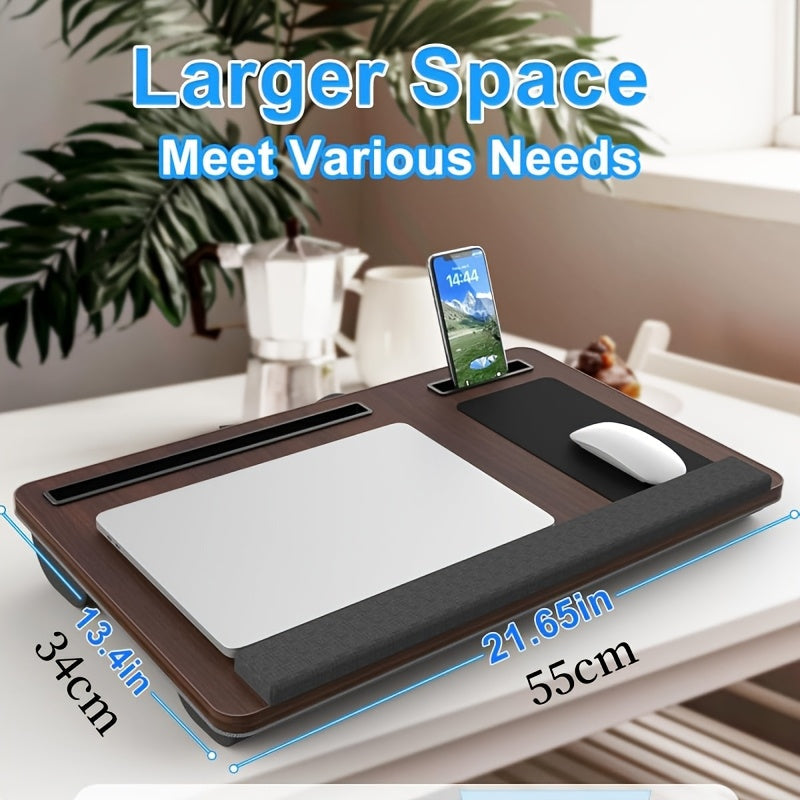 Ergonomic Laptop Stand with Wrist Rest and Device Slots | Brehn