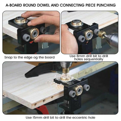 Skanto | 3-in-1 Adjustable Woodworking Drilling Locator Punch Tool