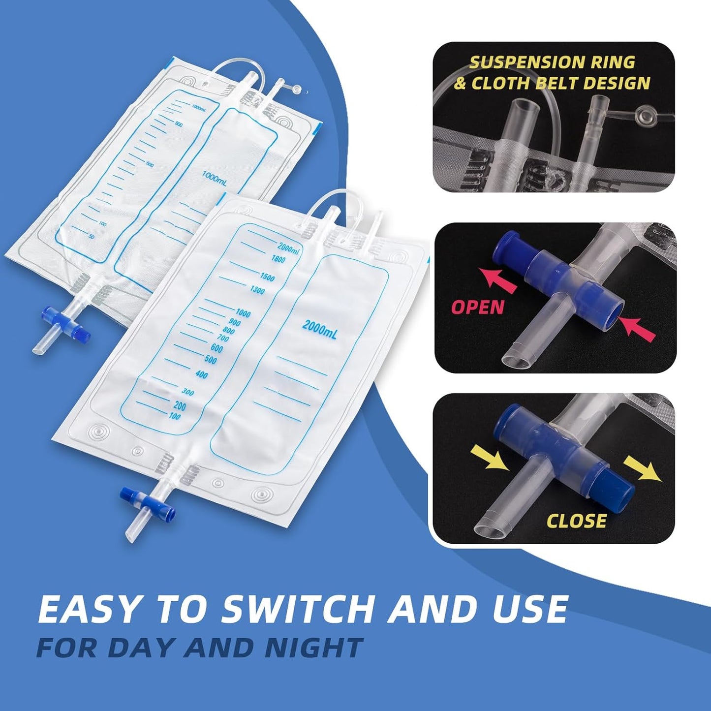Skanto | Medical Grade Portable Reusable Urine Drainage Bag