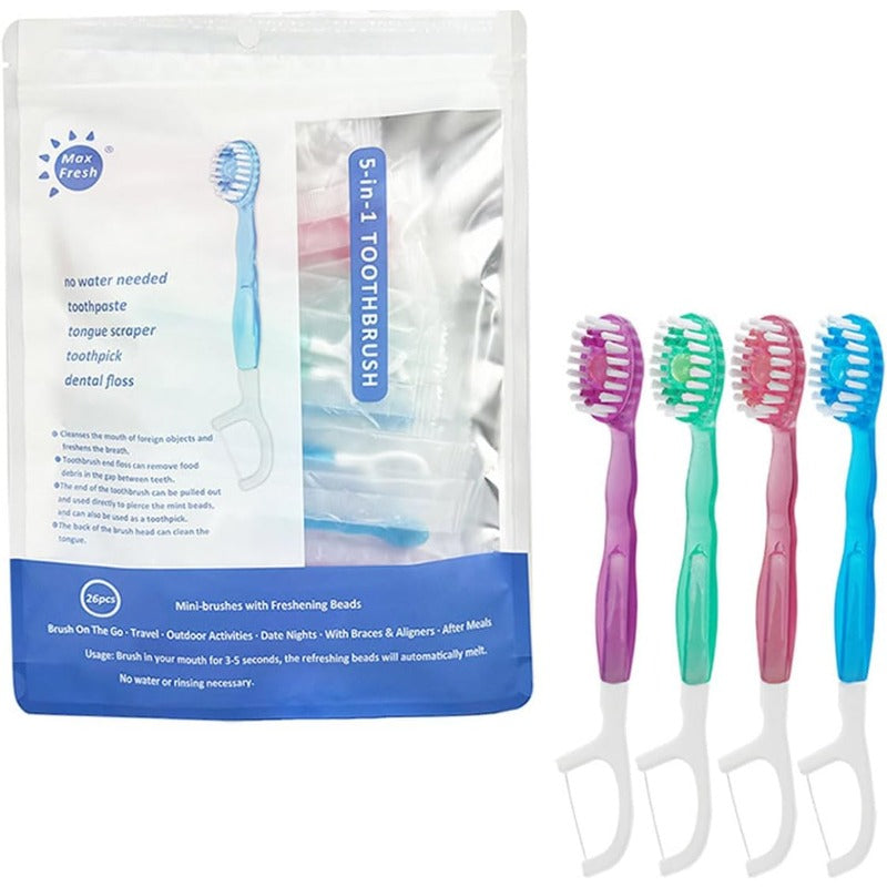 Skanto | 5-in-1 Portable Travel Toothbrush