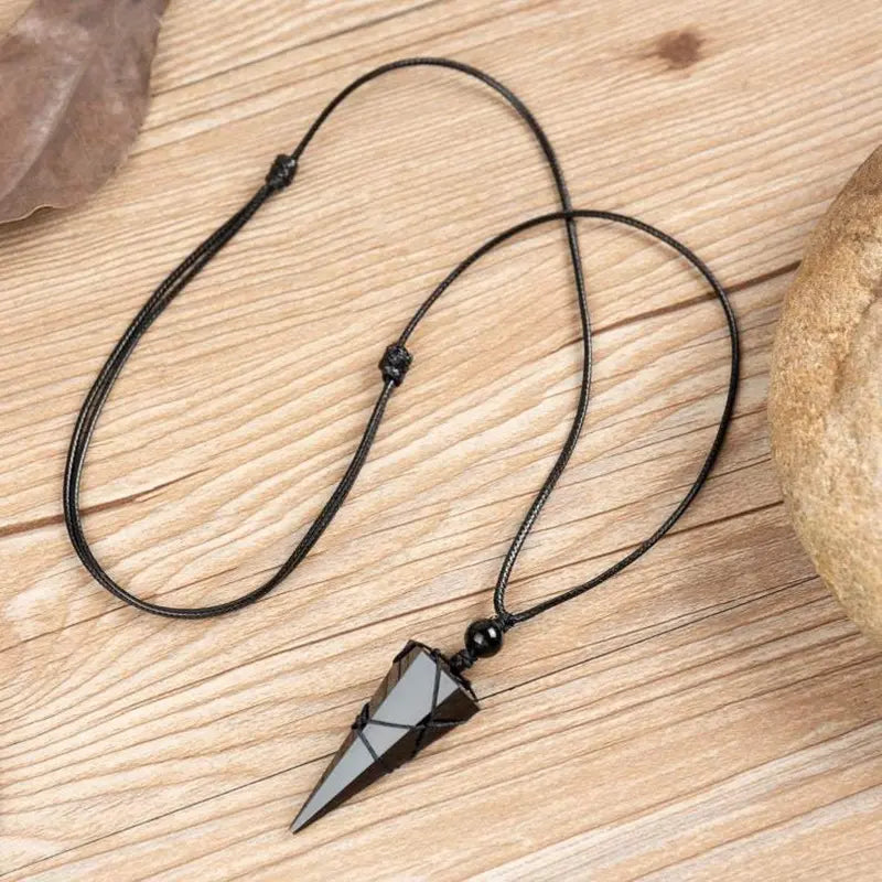 Skanto | Energetic Protection Obsidian Stone Necklace