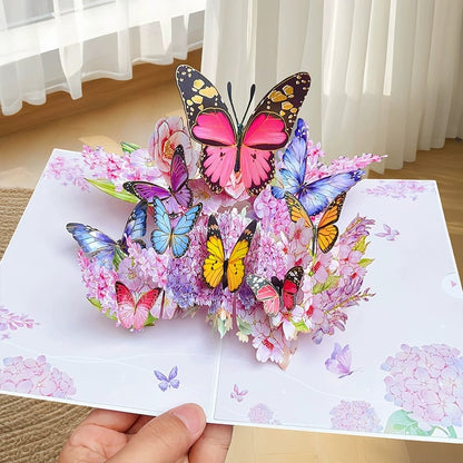 BowLift |  Vibrant 3D  Butterfly & Daisy Pop-Up Greeting Card