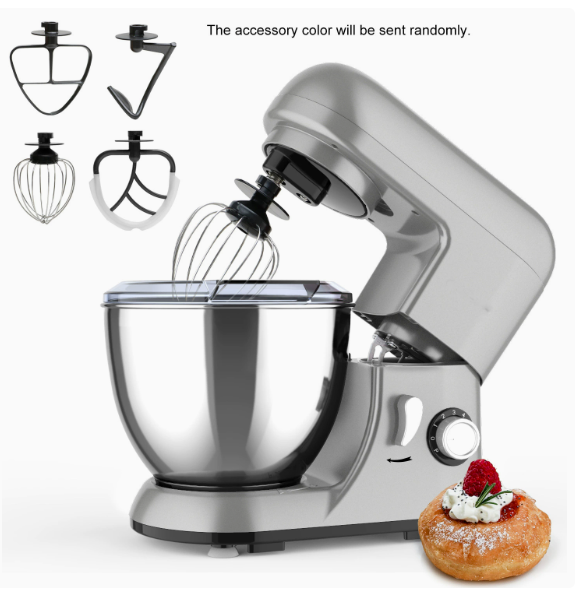 BowLift | Powerful 6-Speed Stand Mixer with 5.3Qt Stainless Steel Bowl and Versatile Attachments