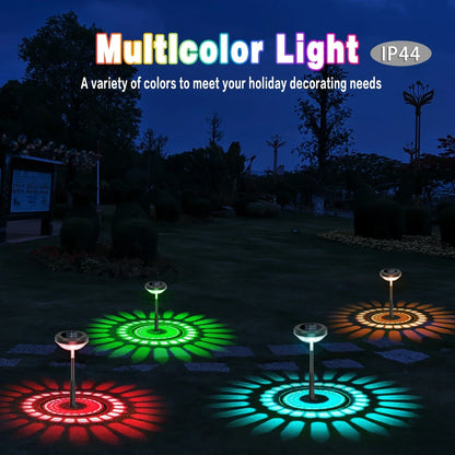 BowLift | Solar Garden Lamp with Color Change – LED Garden Lighting for Outdoor Use with Flower Pattern
