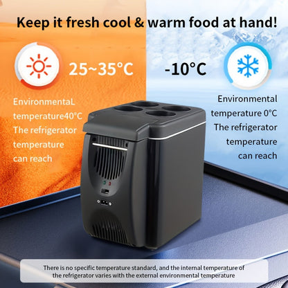 Compact 6L Portable Mini-Fridge for Cars – DC 12V Electric Cooler for Drinks, Seafood, and Fruit, ideal for Travel and Outdoor Adventures