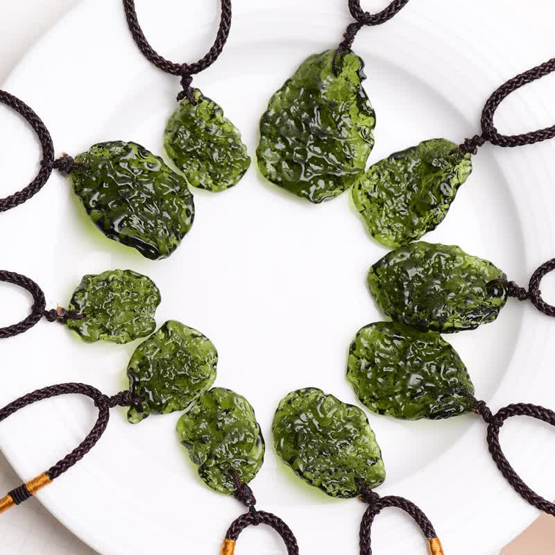 Skanto | Purification Green Moldavite Necklace - Alina