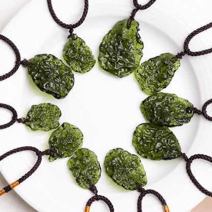 Skanto | Purification Green Moldavite Necklace - Alina