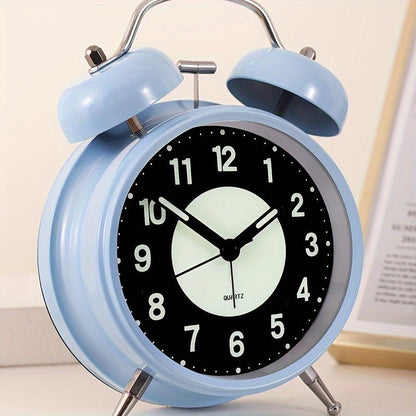 Skanto | LuminousTime - Elegant Metal Alarm Clock with Gentle Lighting for Peaceful Mornings and Evenings