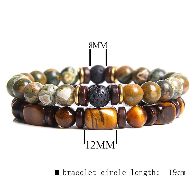 Skanto | African Turquoise & Tiger Eye Bracelet - Naya