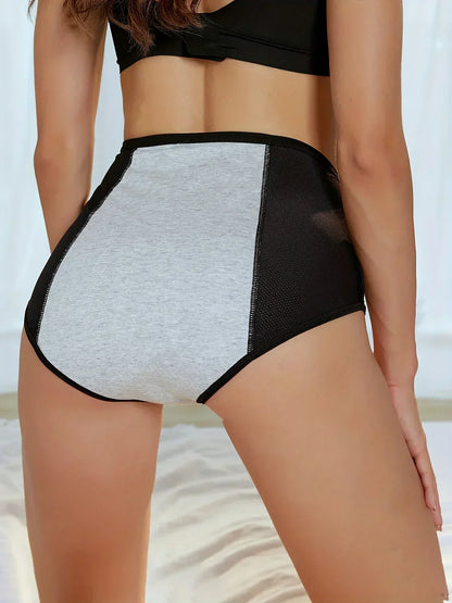 Leak-proof protective pants with a high waist