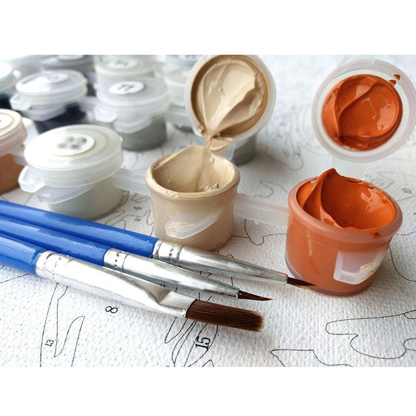 The Cabin By the Lake - Van-Go Paint-By-Number Kit | Bowlift