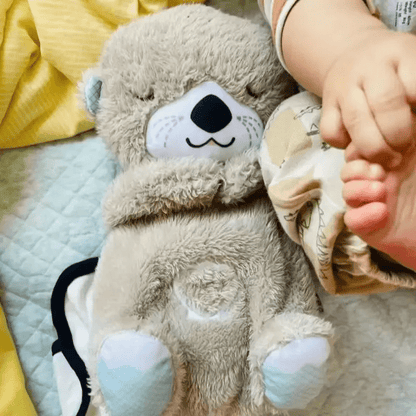 Skanto | Calmaura - Breathing Otter Plush Relaxation Companion with Soothing Vibrations and Calming Lights