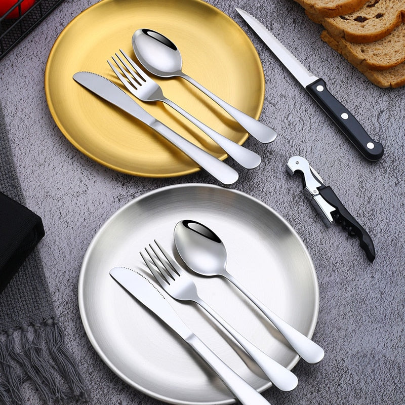 Camping Tableware Set Stainless Steel Picnic Cutlery Set | Bowlift