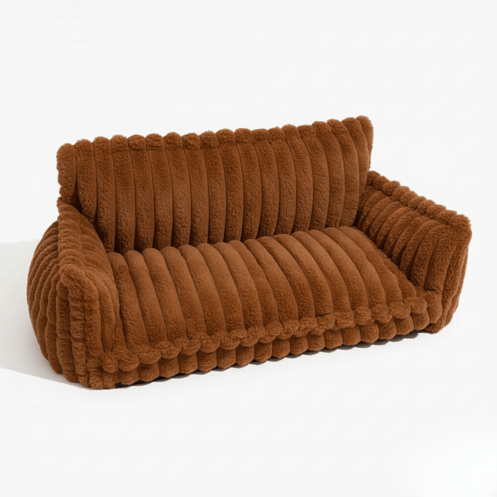 Skanto | CANILUX – Orthopedic Dog Bed with Raised Headrest & Soft Cushion