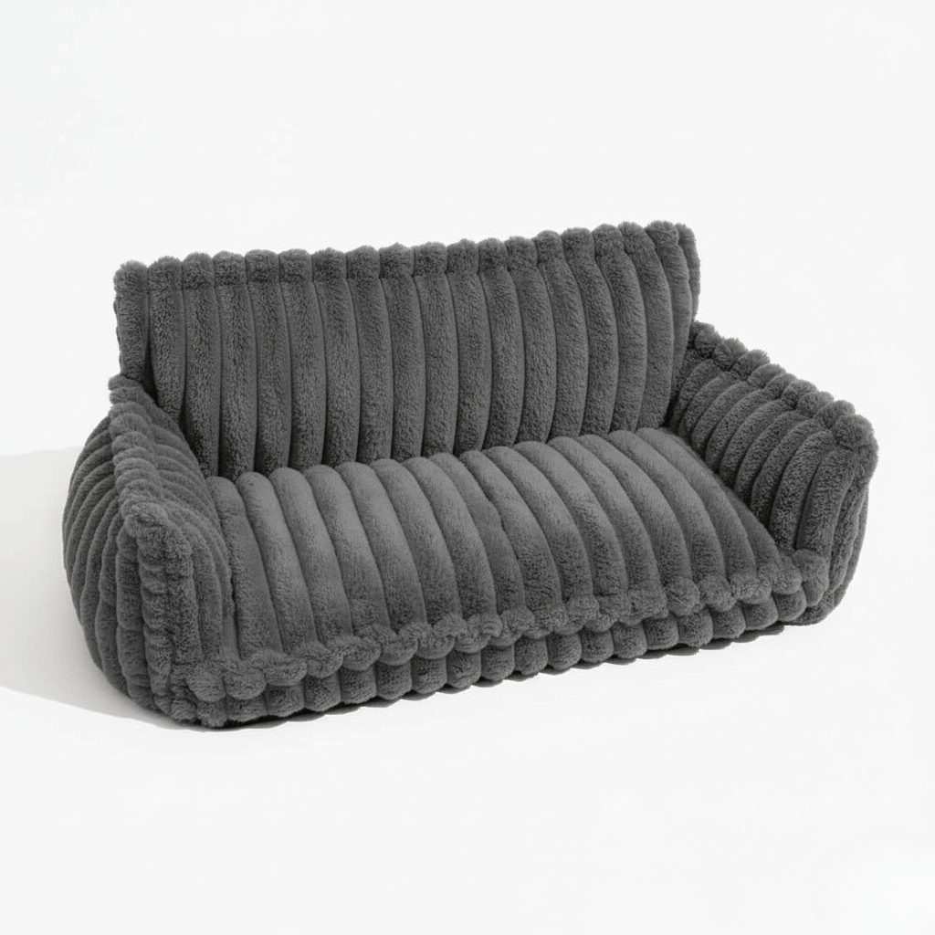 Skanto | CANILUX – Orthopedic Dog Bed with Raised Headrest & Soft Cushion