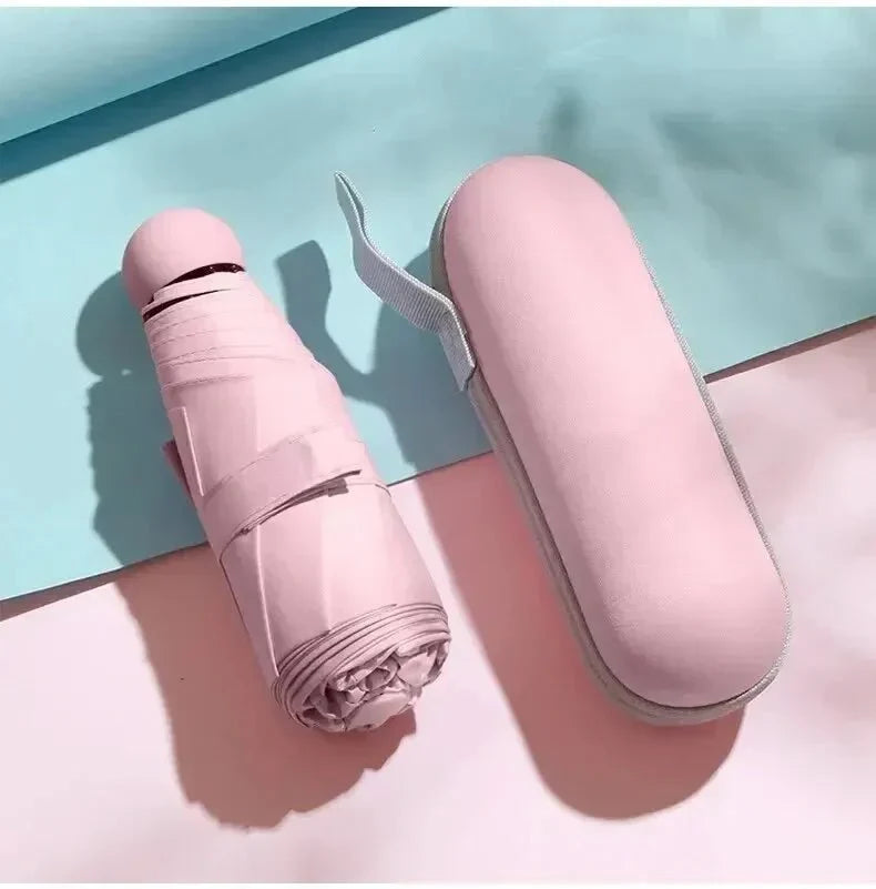 Skanto | Capbrella Compact Umbrella – Ultra-Lightweight Capsule Design for Stylish, Space-Saving Rain Protection