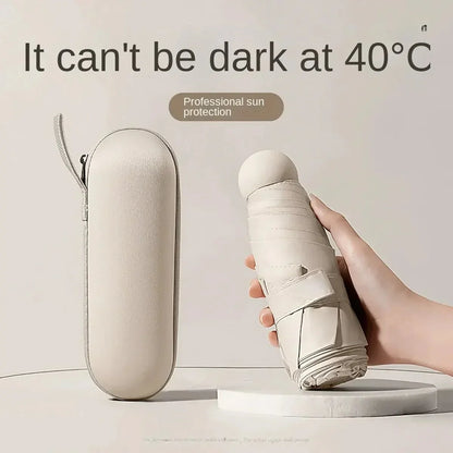 Skanto | Capbrella Compact Umbrella – Ultra-Lightweight Capsule Design for Stylish, Space-Saving Rain Protection