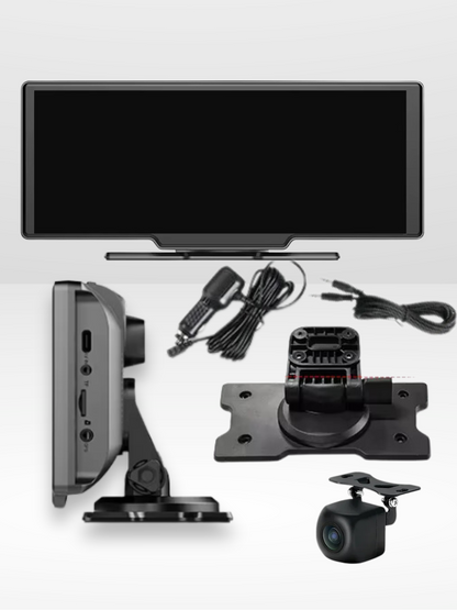 BowLift | Wireless CarPlay Screen with Built-in 4K Dashcam & Optional Rear Camera – 10.26" IPS Display