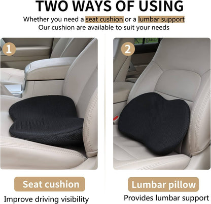 BowLift | Car Seat Cushion with Memory Foam Support
