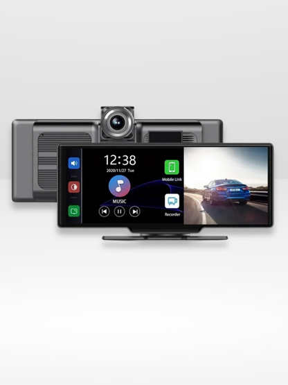 BowLift | Wireless CarPlay Screen with Built-in 4K Dashcam & Optional Rear Camera – 10.26" IPS Display