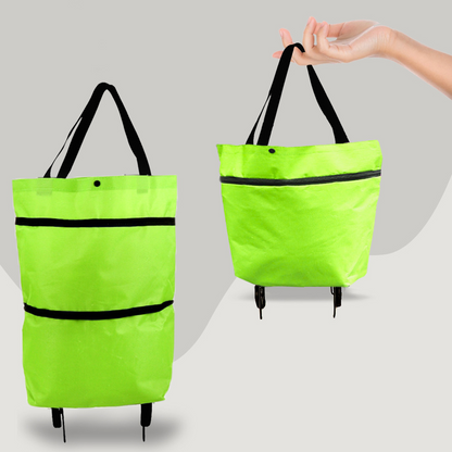 BowLift | CarryFlex – 2-in-1 Convertible Shopping Bag with Wheels