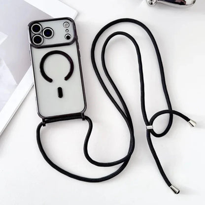 Skanto Skanto | CarryLink – Adjustable Phone Lanyard with Clear MagSafe Case