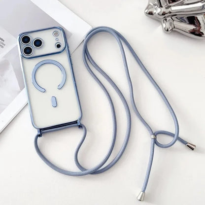 Skanto Skanto | CarryLink – Adjustable Phone Lanyard with Clear MagSafe Case