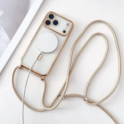 Skanto Skanto | CarryLink – Adjustable Phone Lanyard with Clear MagSafe Case