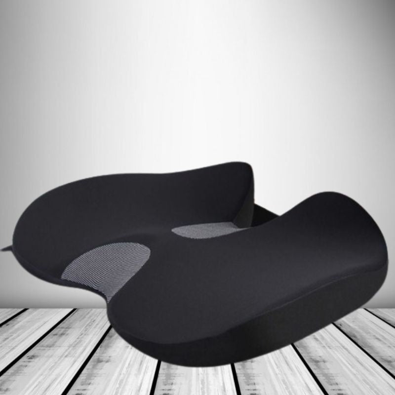 Skanto | Ergonomic Memory Foam Car Seat Cushion – Tailbone and Sciatica Support Pillow