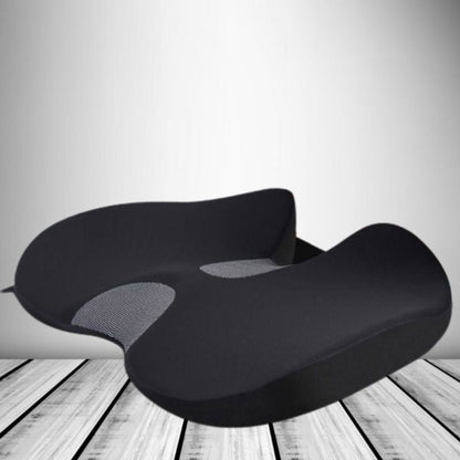 Skanto | Ergonomic Memory Foam Car Seat Cushion – Tailbone and Sciatica Support Pillow