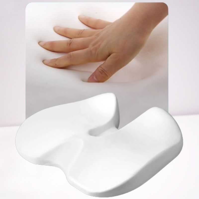 Skanto | Ergonomic Memory Foam Car Seat Cushion – Tailbone and Sciatica Support Pillow