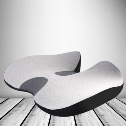 Skanto | Ergonomic Memory Foam Car Seat Cushion – Tailbone and Sciatica Support Pillow