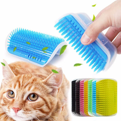 Self-Grooming Cat Corner Brush – FurRelaxer Bowlift