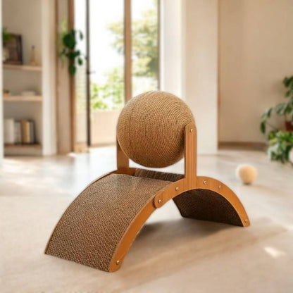 BowLift | Durable Cat Scratching Post with Sisal Ball