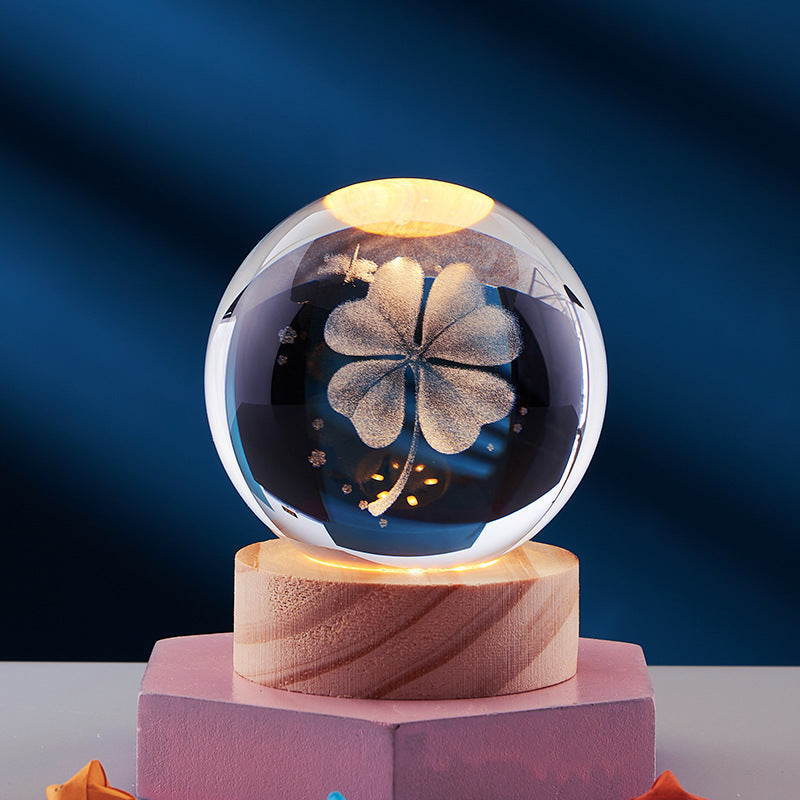 3D Crystal Ball Night Lamp