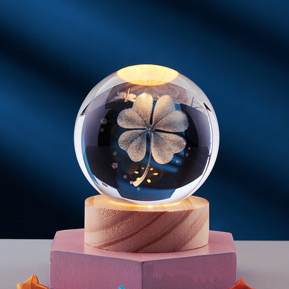 3D Crystal Ball Night Lamp