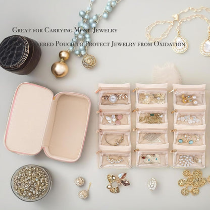 Jewelry box with 12 zipper compartments | Bowlift