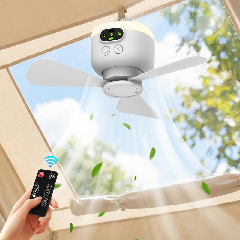 Rechargeable Ceiling Fan with LED Lights | Karnz