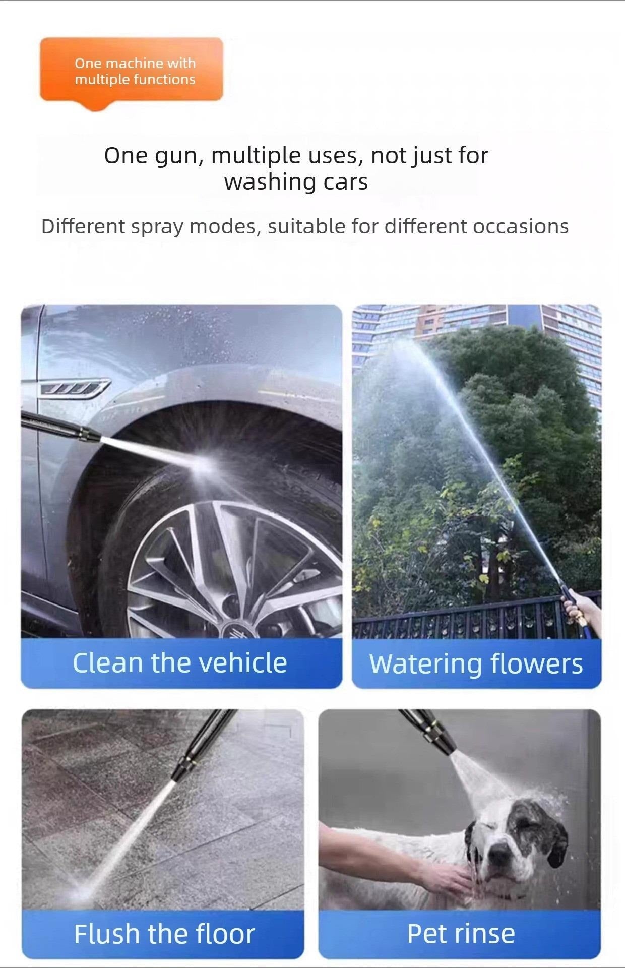 Garden Hose Power Nozzle — End dirt and get shine in seconds like a pro! | Skanto