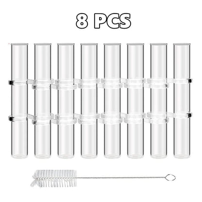 Noxord | Flexible Flower Vases with Hinges | Modern Glass Tube Vase