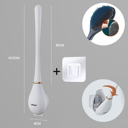 🔥 Modern Home Flexible Silicone Toilet Brush