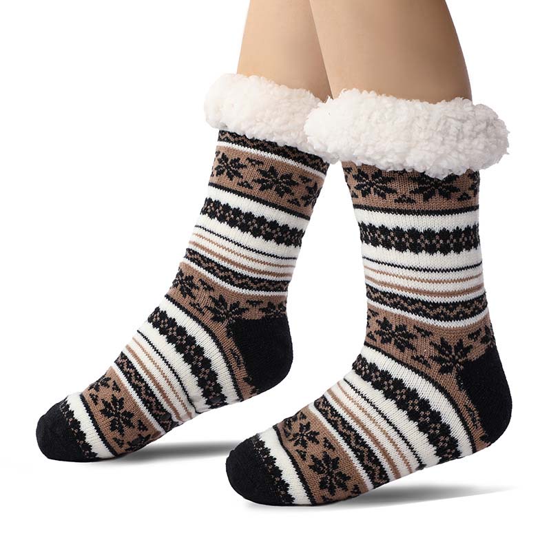 Skanto | Snowflake Ultra-Thick Cashmere Slipper House Socks