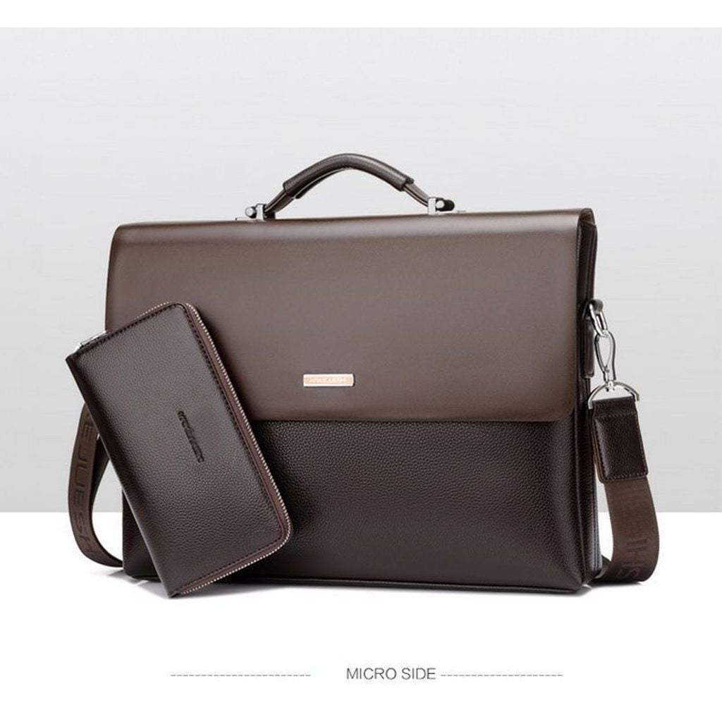 Karnz | New Men's Business Leather Briefcase