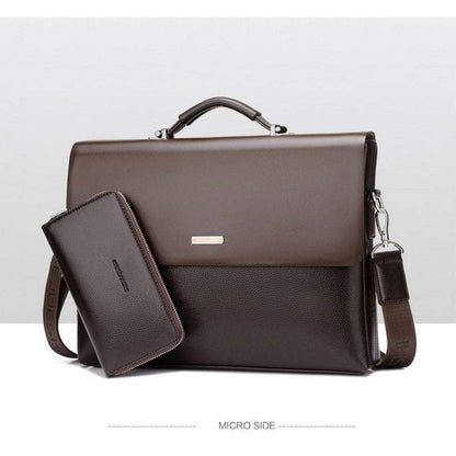 Karnz | New Men's Business Leather Briefcase