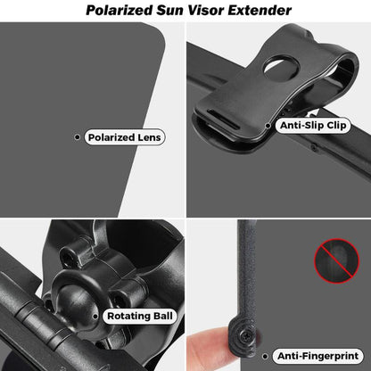 Skanto | Car Sun Visor with Polarized Glare Protection
